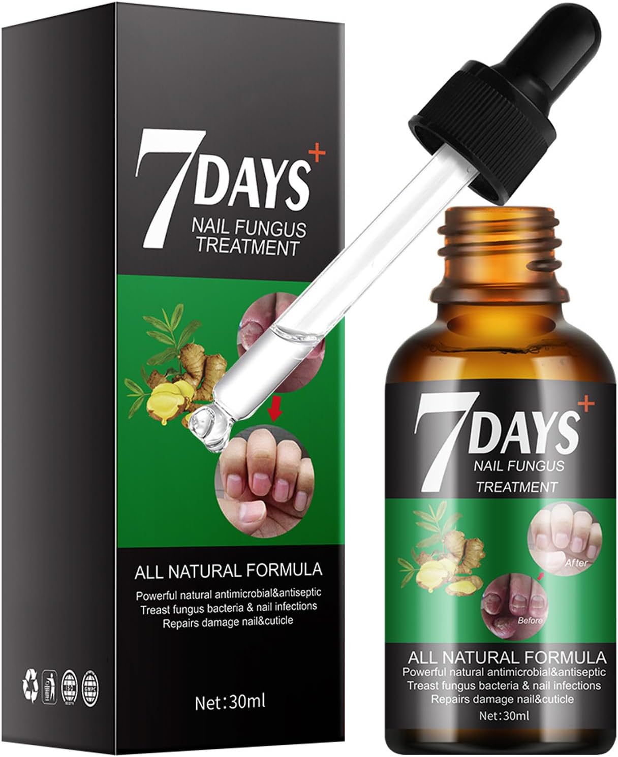 7 DAYS TRATAMIENTO PARA HONGOS UÑAS – PIES Y MANOS (30 ML)